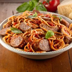 Spaghetti and Italian Sausage